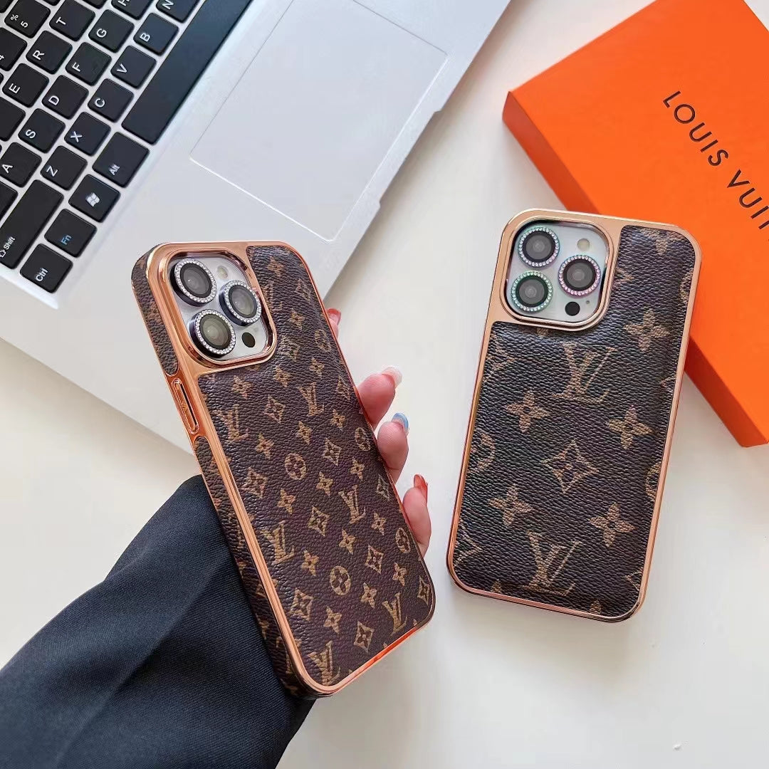 Luxury Electroplated Soft Leather Case