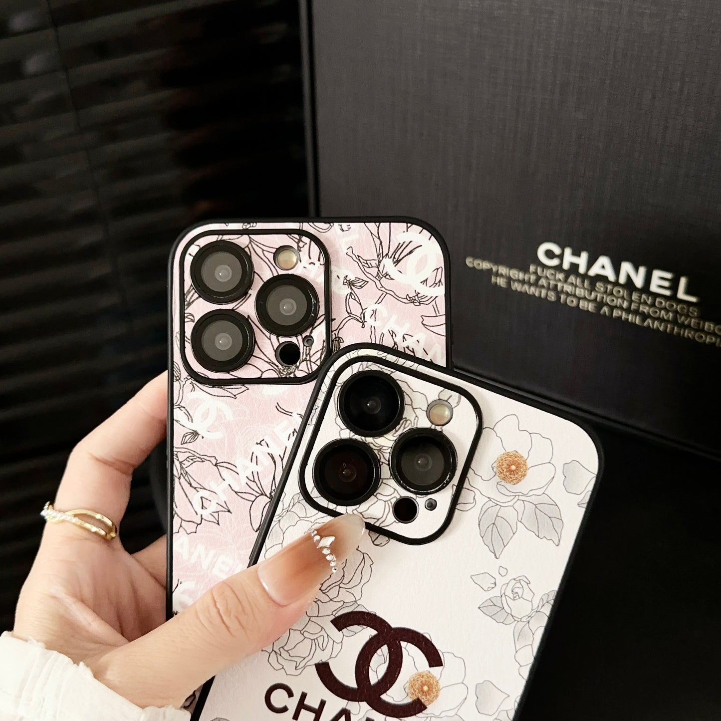 Fashion Floral Leather Case