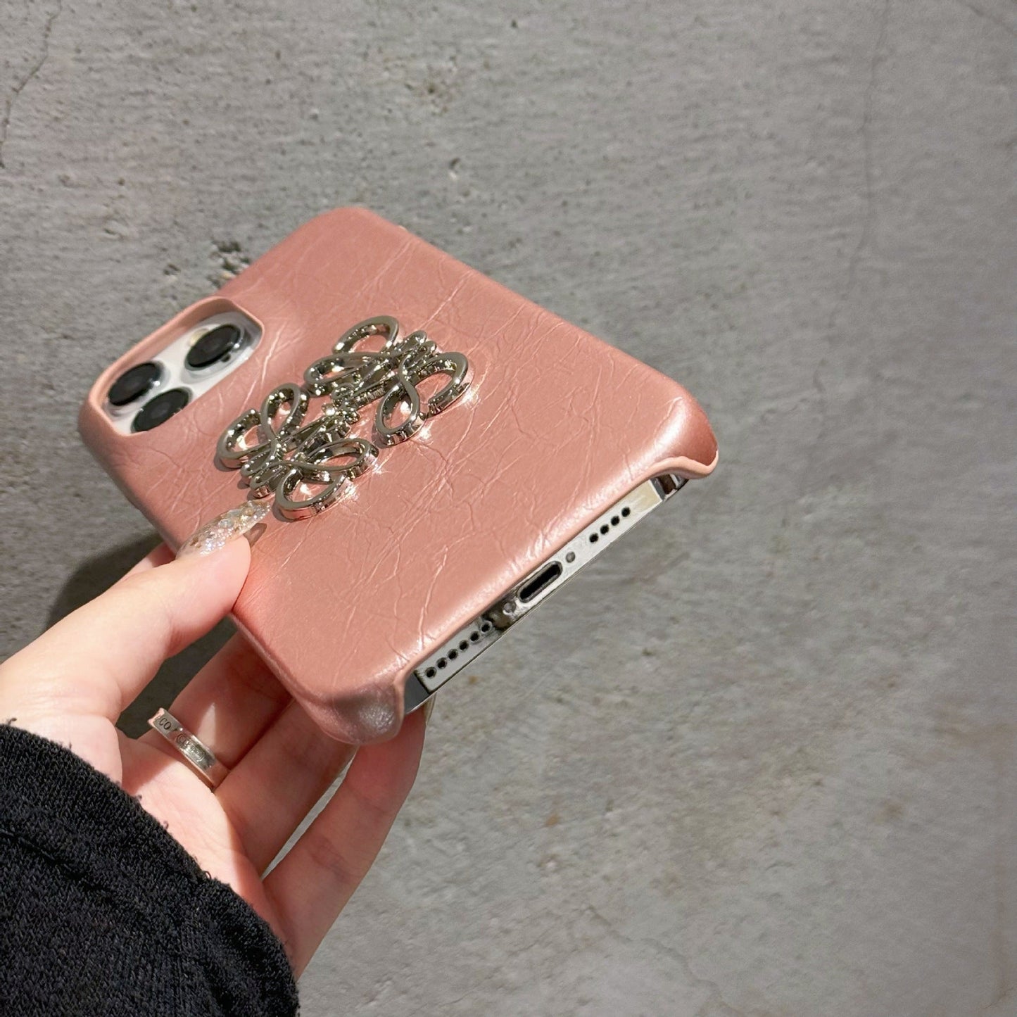 Leather Sequin Phone Case