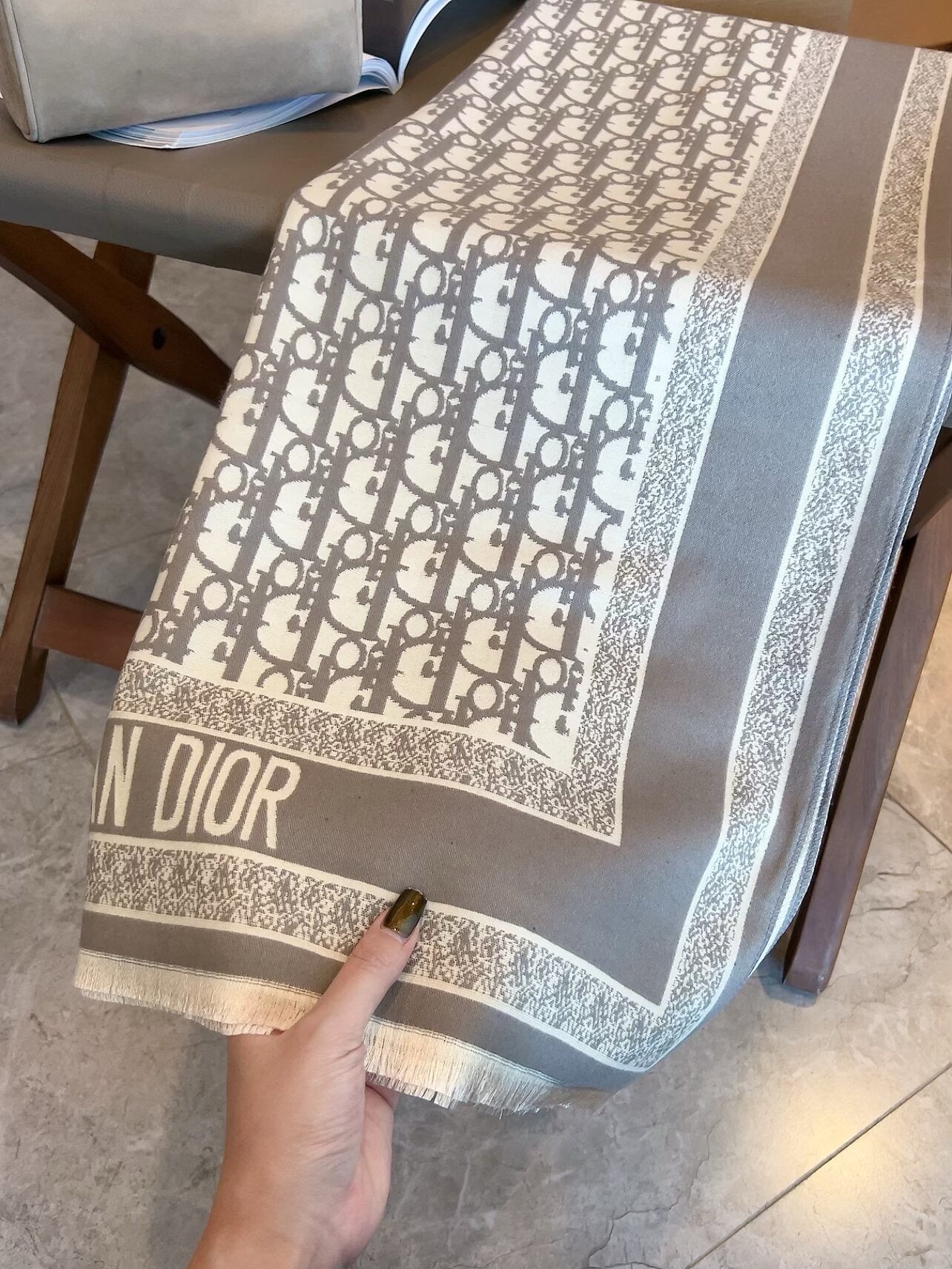 Big square scarf, scarf, shawl, blanket, three uses