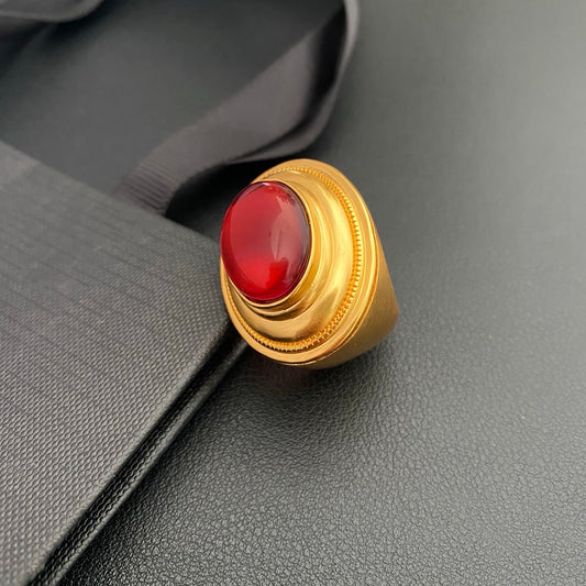 Vintage resin wide ring
