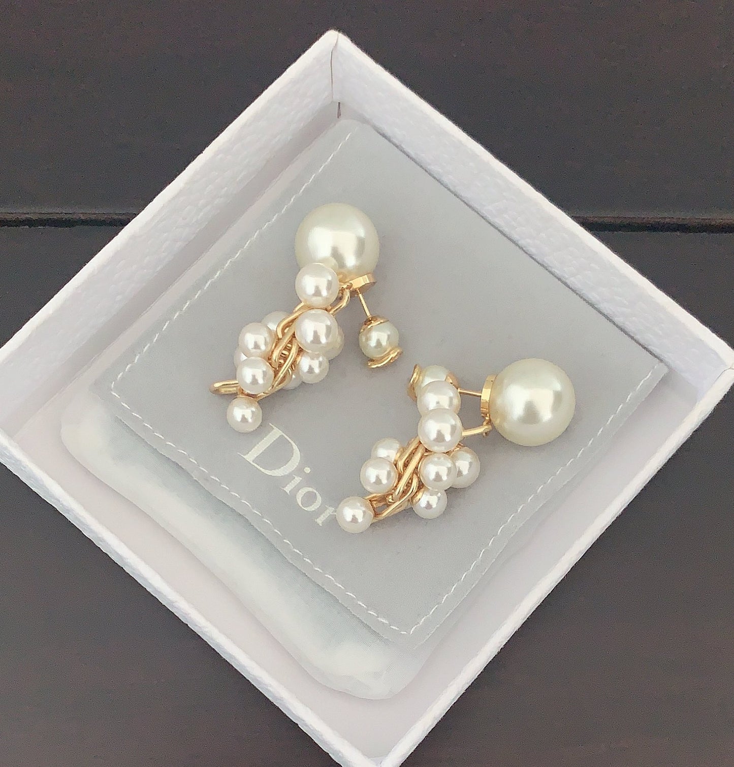 Latest model ππ Large and Small Pearls with Multiple Pearls Earrings