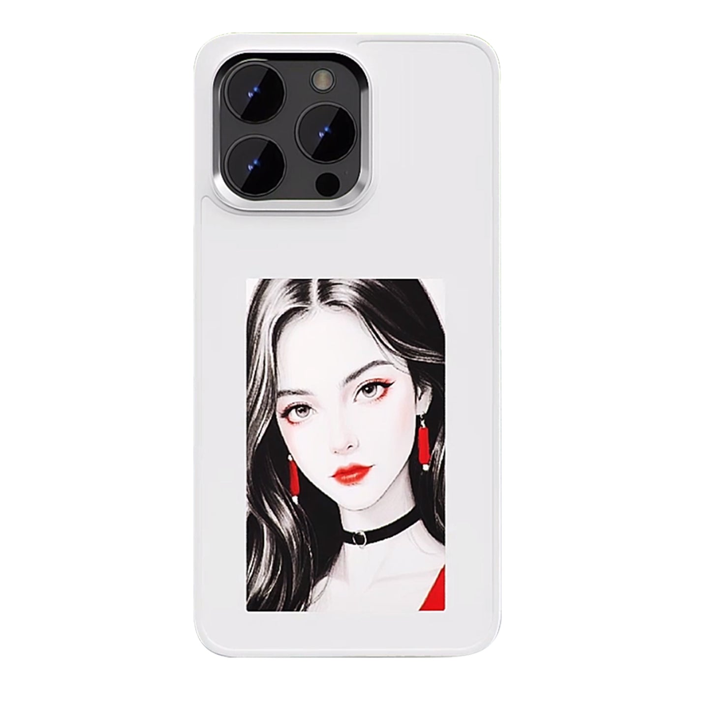 The latest AI ink screen iPhone case in 2025, iPhone 16 pro 4-color HD 4.0-inch large screen, built-in lens holder, the best smart NFC phone case