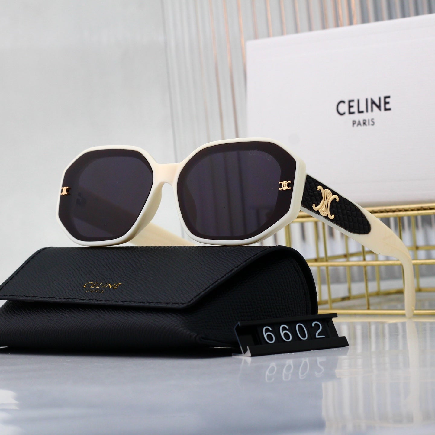 4 colors of trendy sunglasses 6602