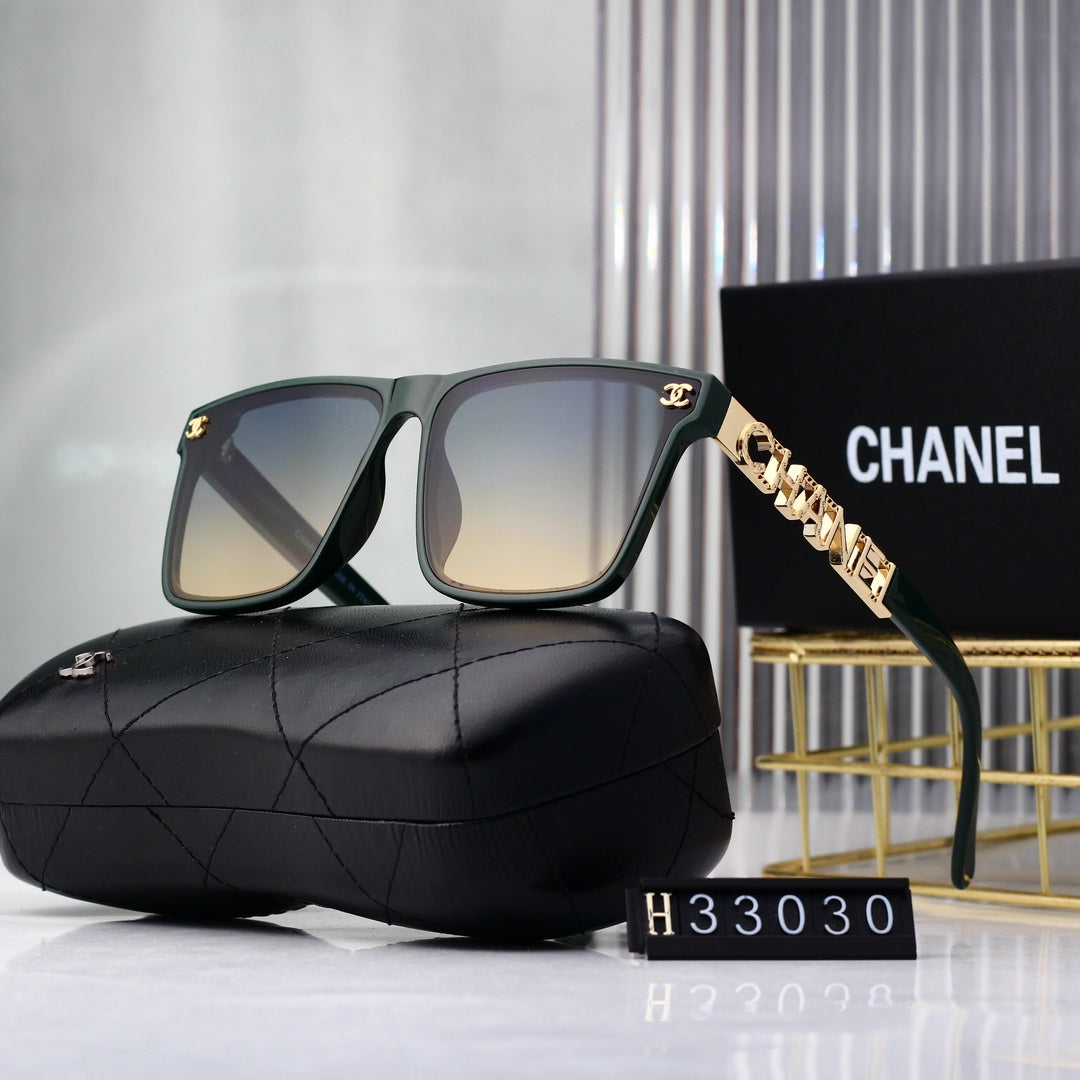 6-color Polaroid nylon HD lenses frameless design sunglasses 33030