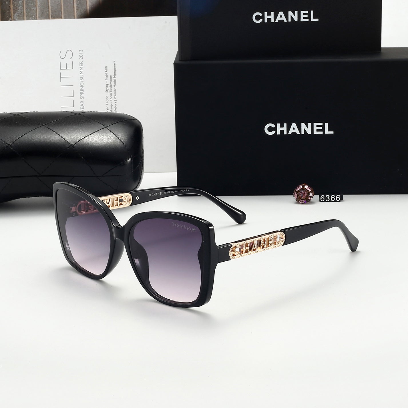 New Women's UV Protection Sunglasses TR90 Frame 6366
