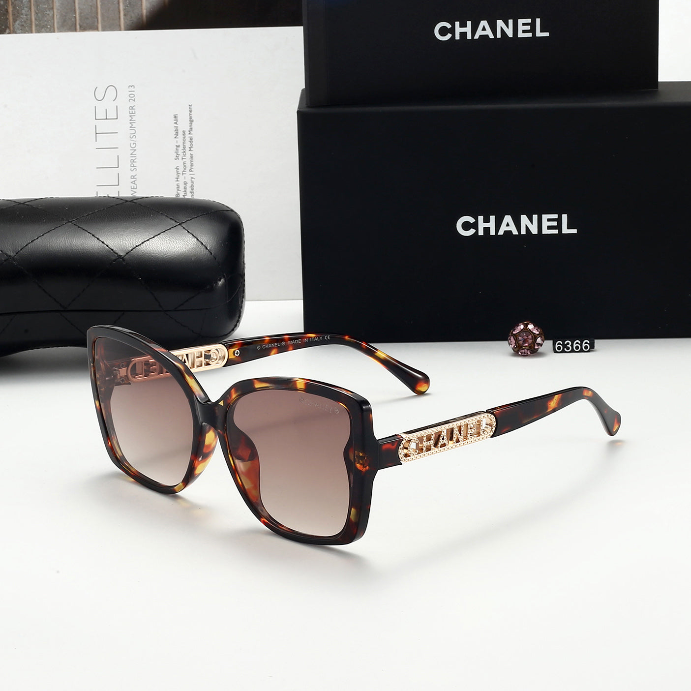 New Women's UV Protection Sunglasses TR90 Frame 6366