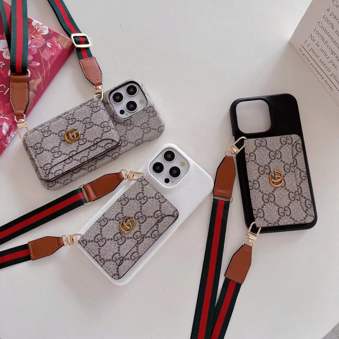 Fashion Retro Crossbody Card Holder Case