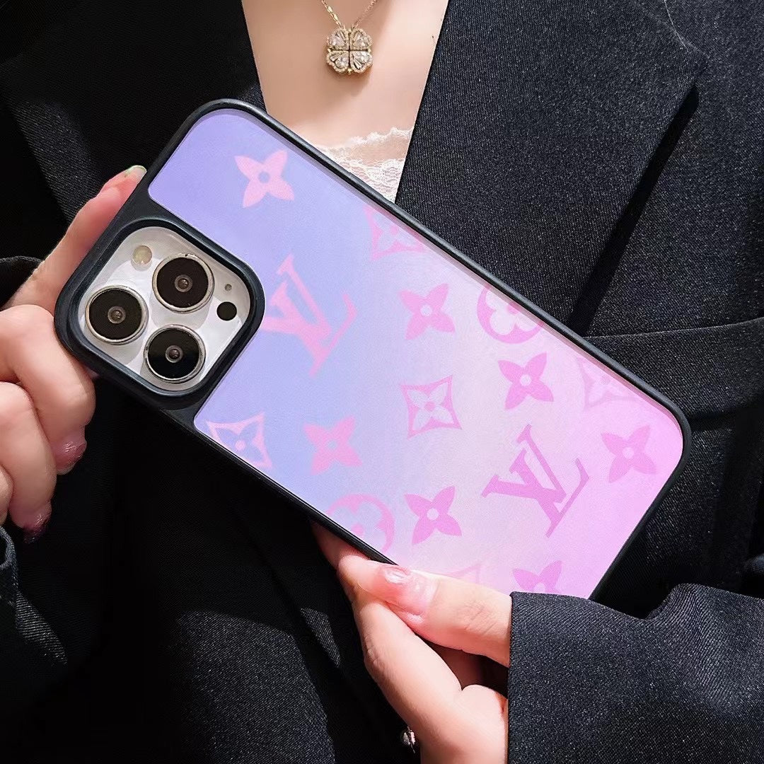Fashion Gradient Color Embossed Case
