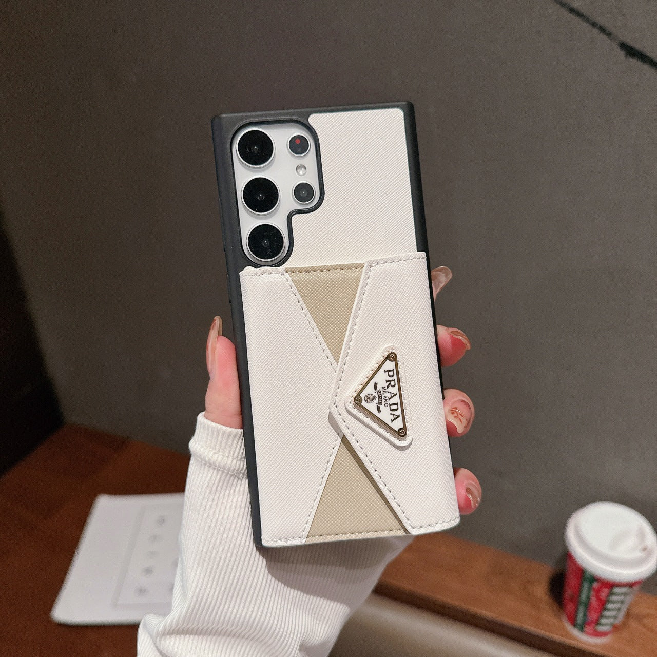 Accordion Page Colorblock Card Holder Samsung Case
