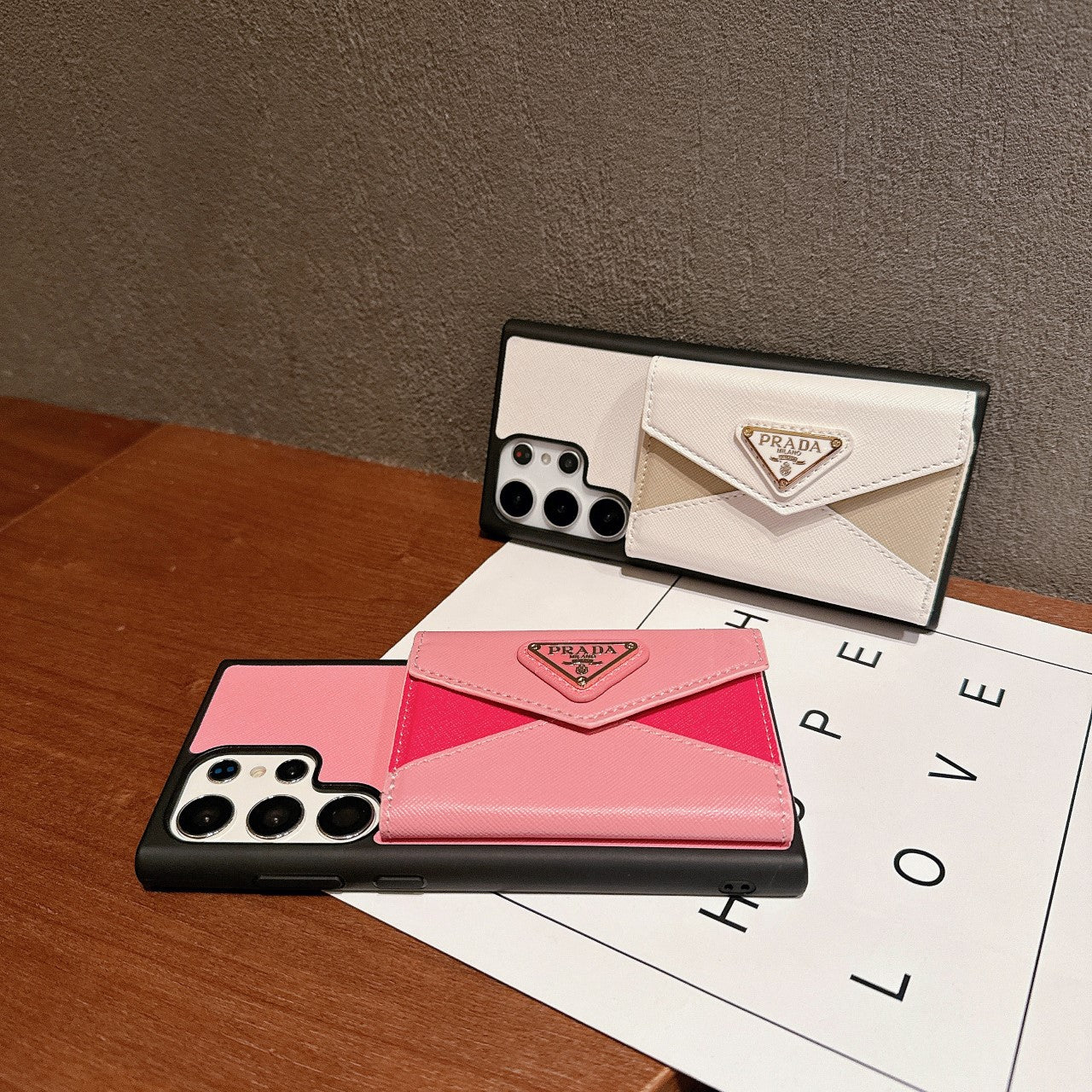Accordion Page Colorblock Card Holder Samsung Case
