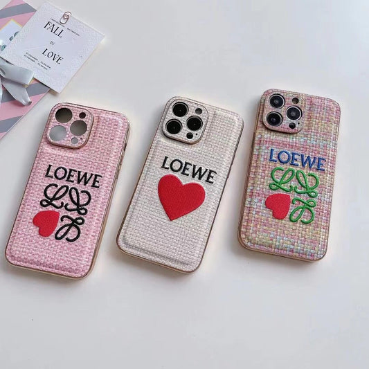 Fashion Woven Pattern Embossed Case