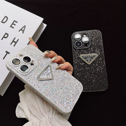 Sparkling Crystal Triangle Logo Case