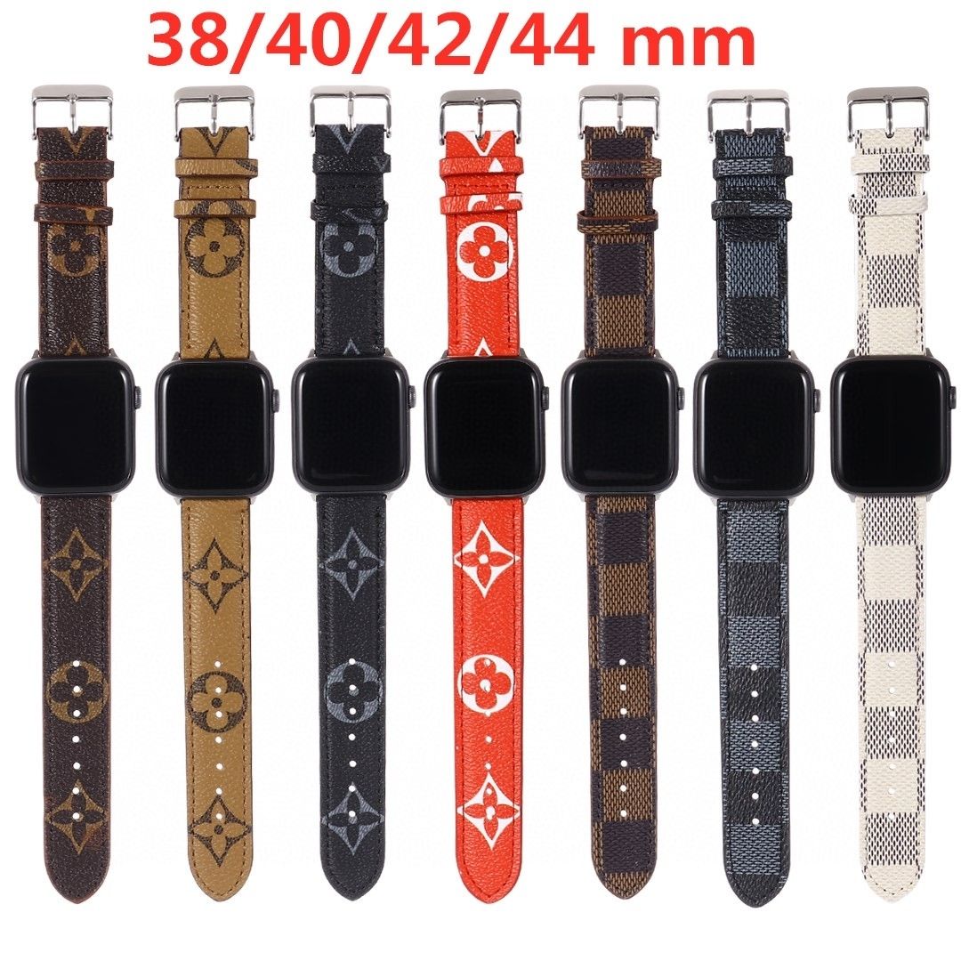 Leather Embossed Apple Watch Band