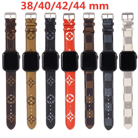 Leather Embossed Apple Watch Band