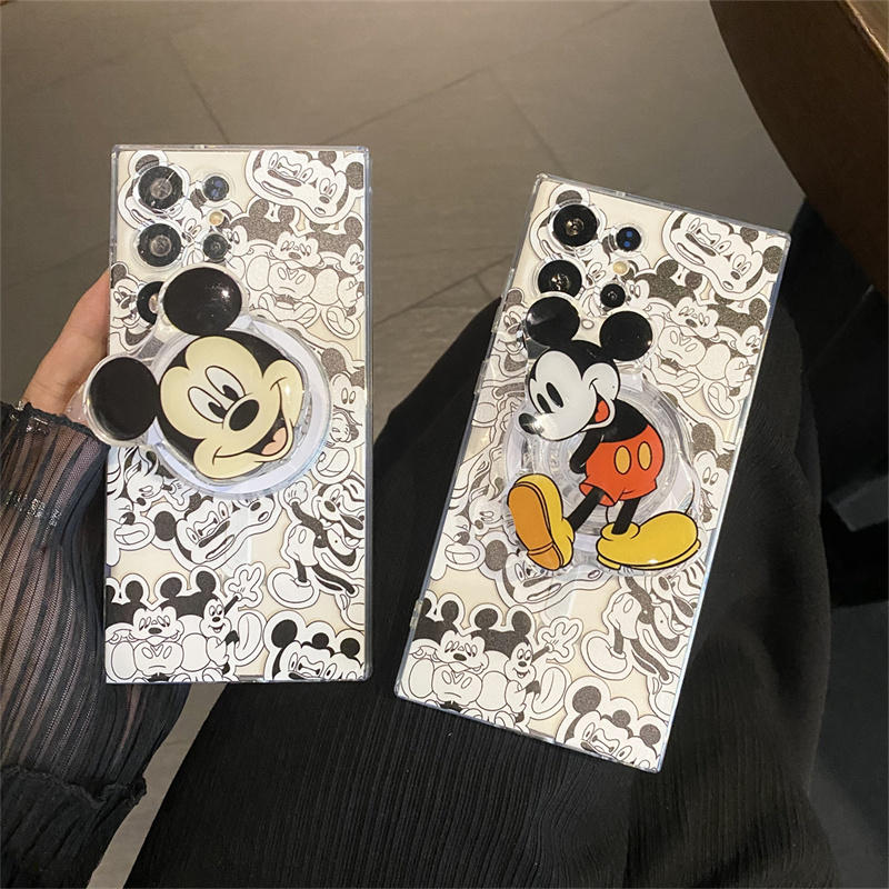Cartoon Magnetic Bracket Samsung Case