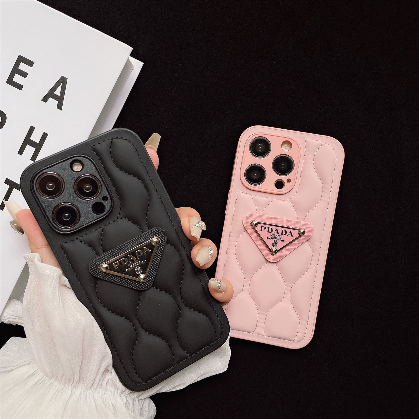Triangle Logo Air Cushion Wave Pattern Case