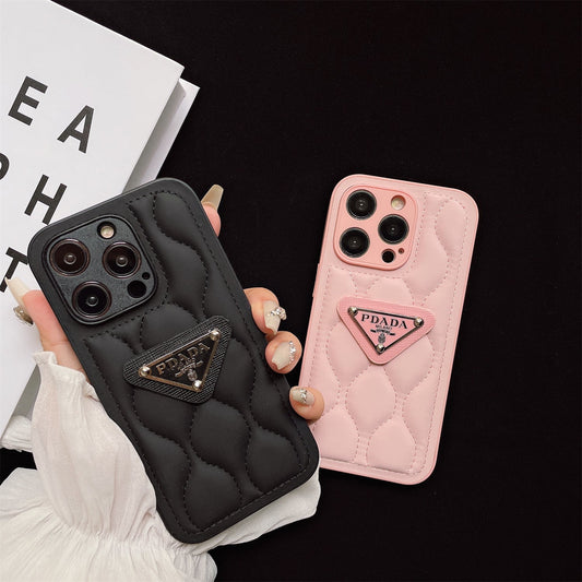 Triangle Logo Air Cushion Wave Pattern Case