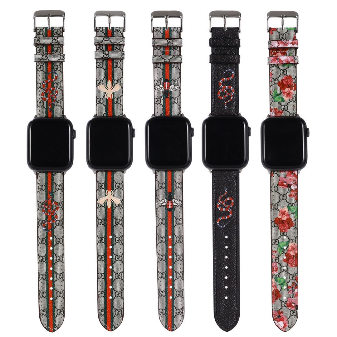 Retro Bee Pattern Apple Watch Band
