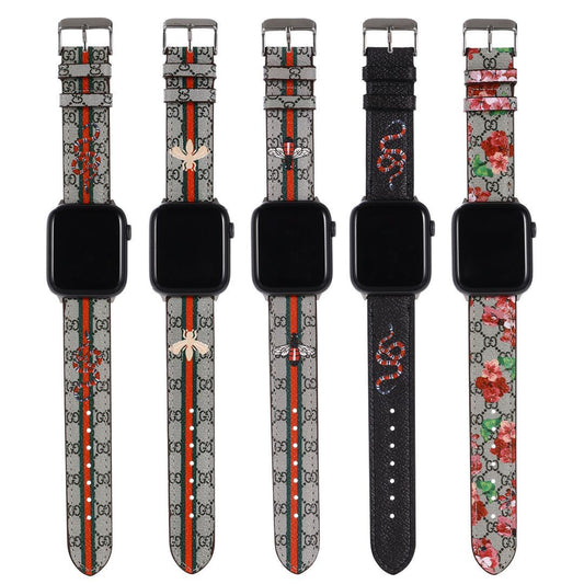 Retro Bee Pattern Apple Watch Band
