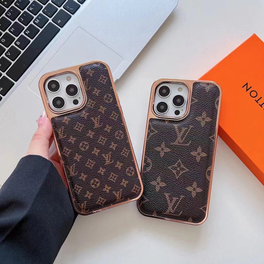 Luxury Electroplated Soft Leather Case