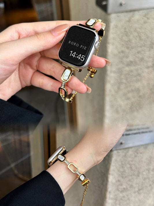 Fashionable Little Fragrance Style Stainless Steel Band For Apple Watch