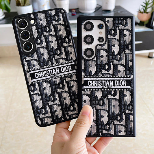 Vintage Canvas Embossed Samsung Case