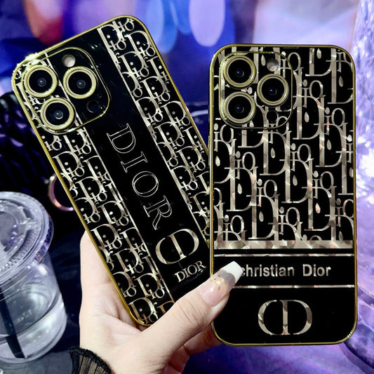 Sparkling Black Gold Full Embossed Case