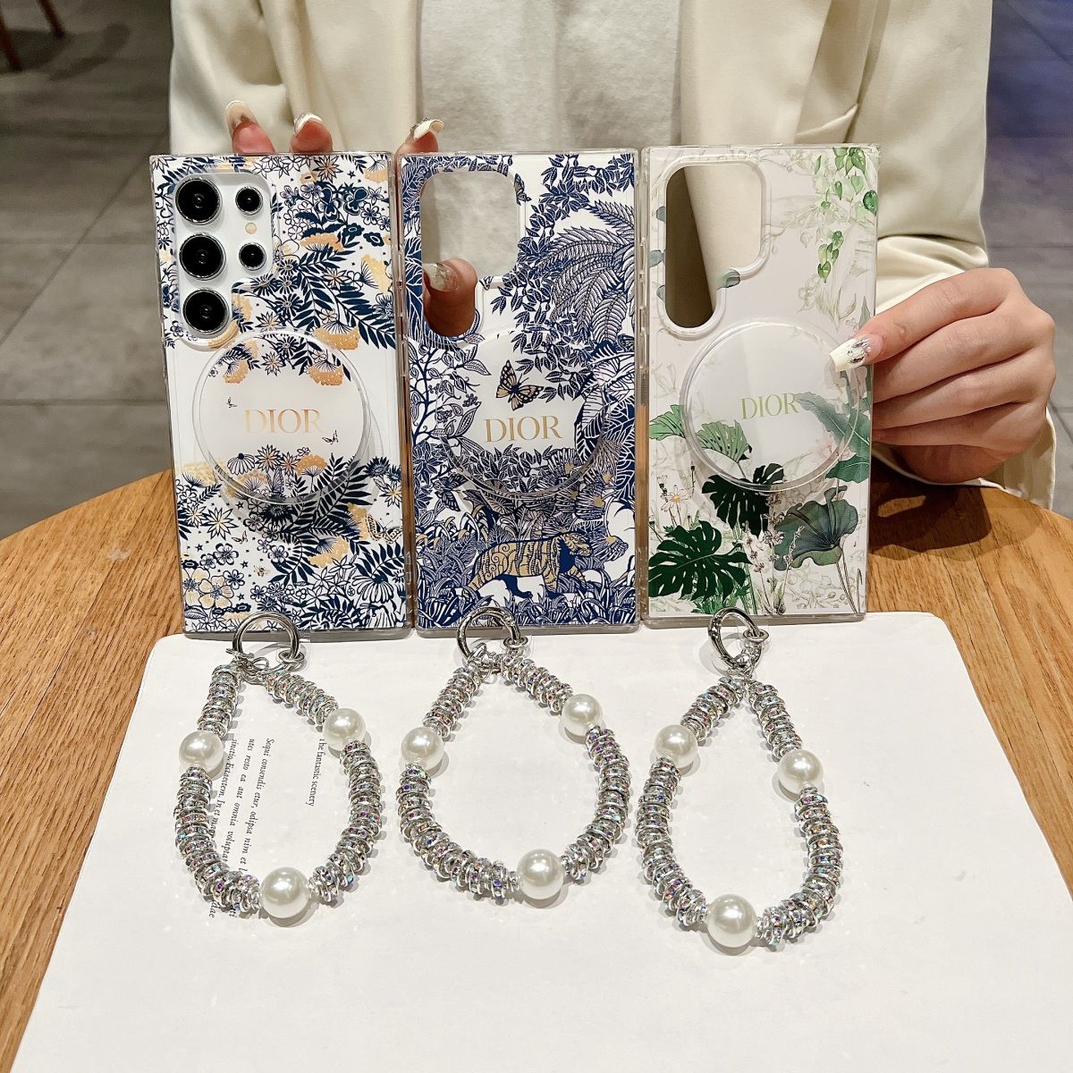 Forest Flower Magnetic Holder Samsung Case