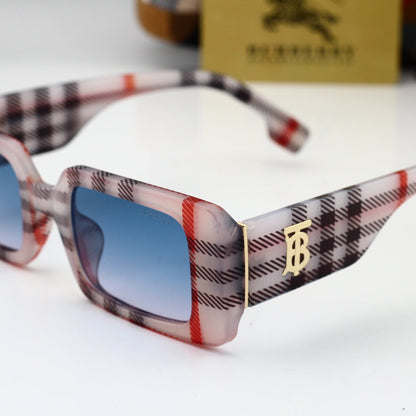 Retro Plaid Square Sunglasses 33004