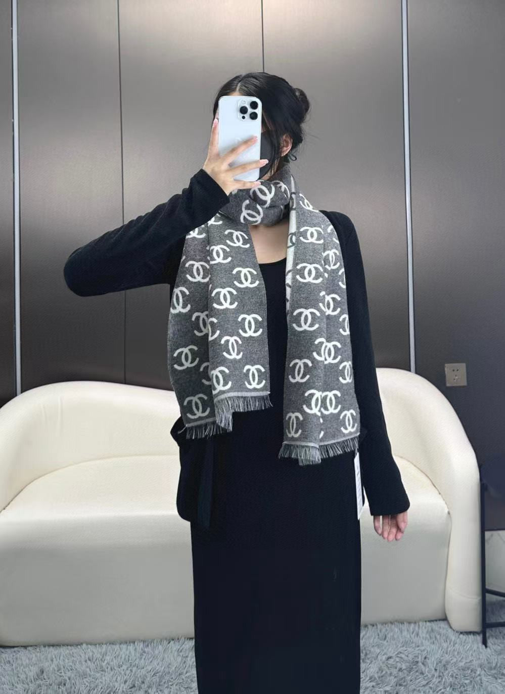 🔥 Classic double-sided scarf shawl