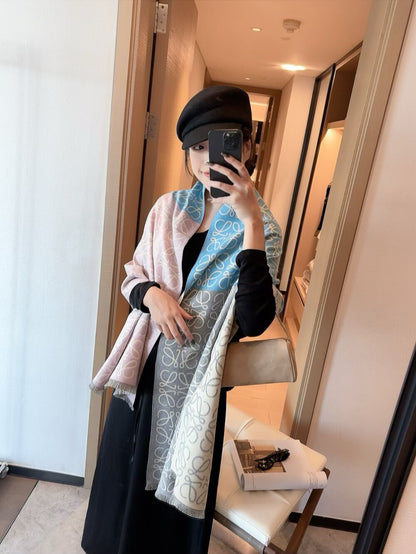 The scarf is very soft, delicate, and comfortable, with mild water ripples!