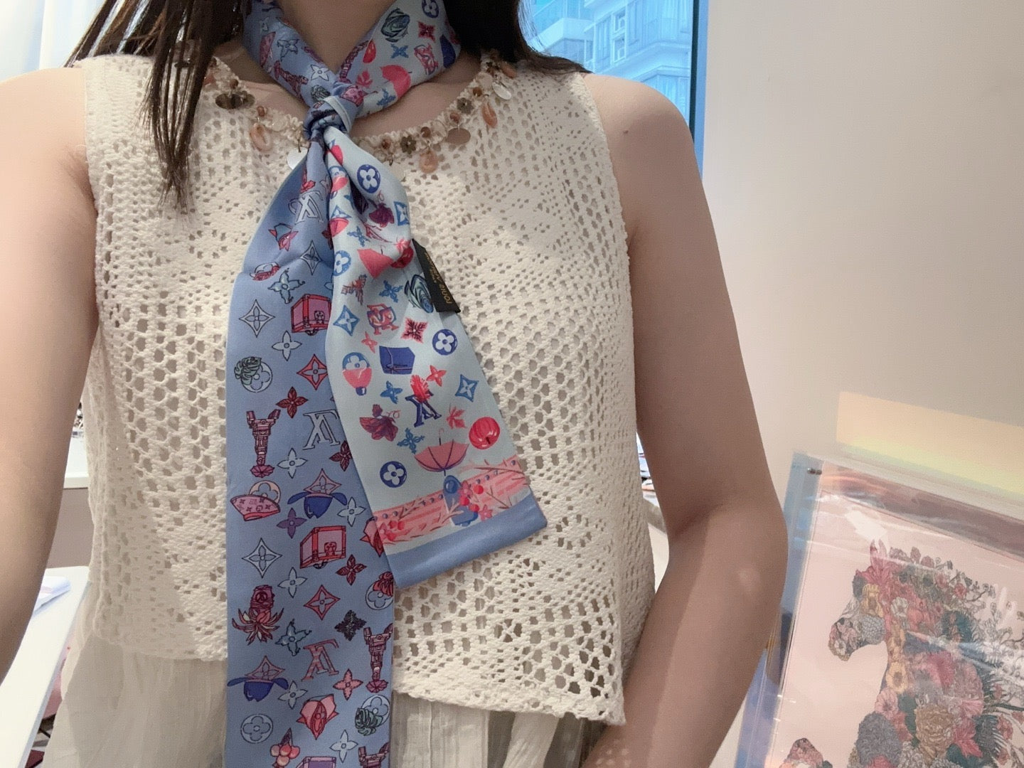 Scarf headband with new features