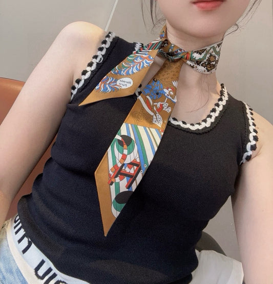 New diagonal silk ribbon