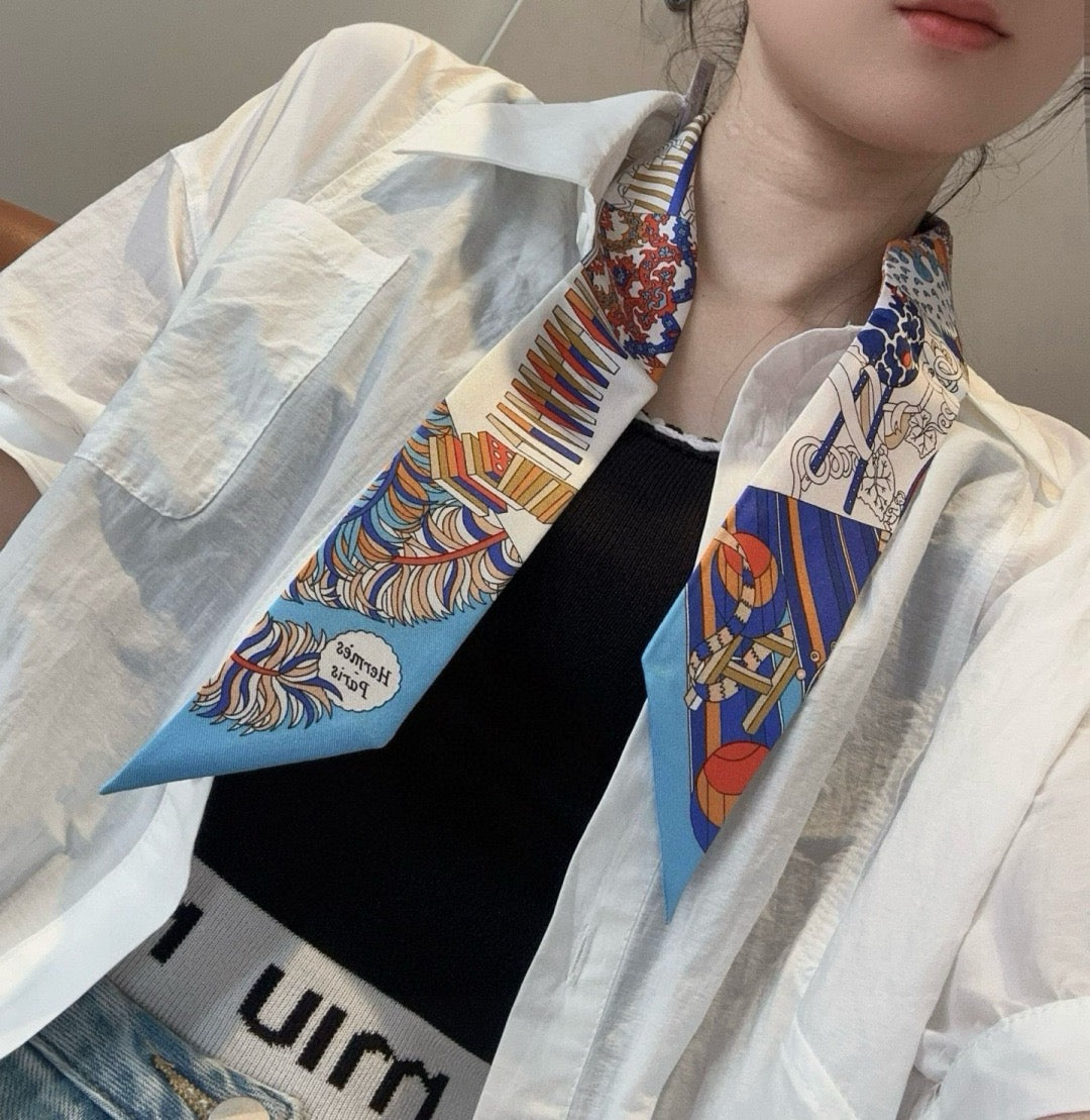 New diagonal silk ribbon