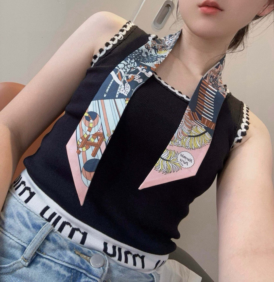 New diagonal silk ribbon