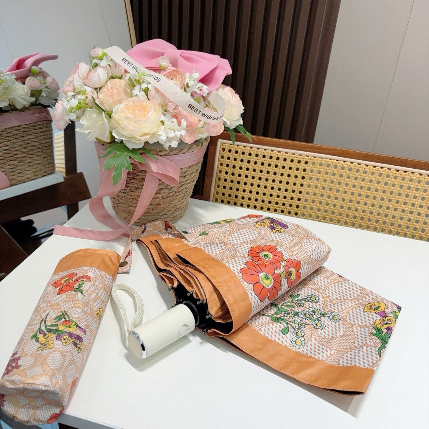 Summer new fully automatic folding umbrella for sunny weather