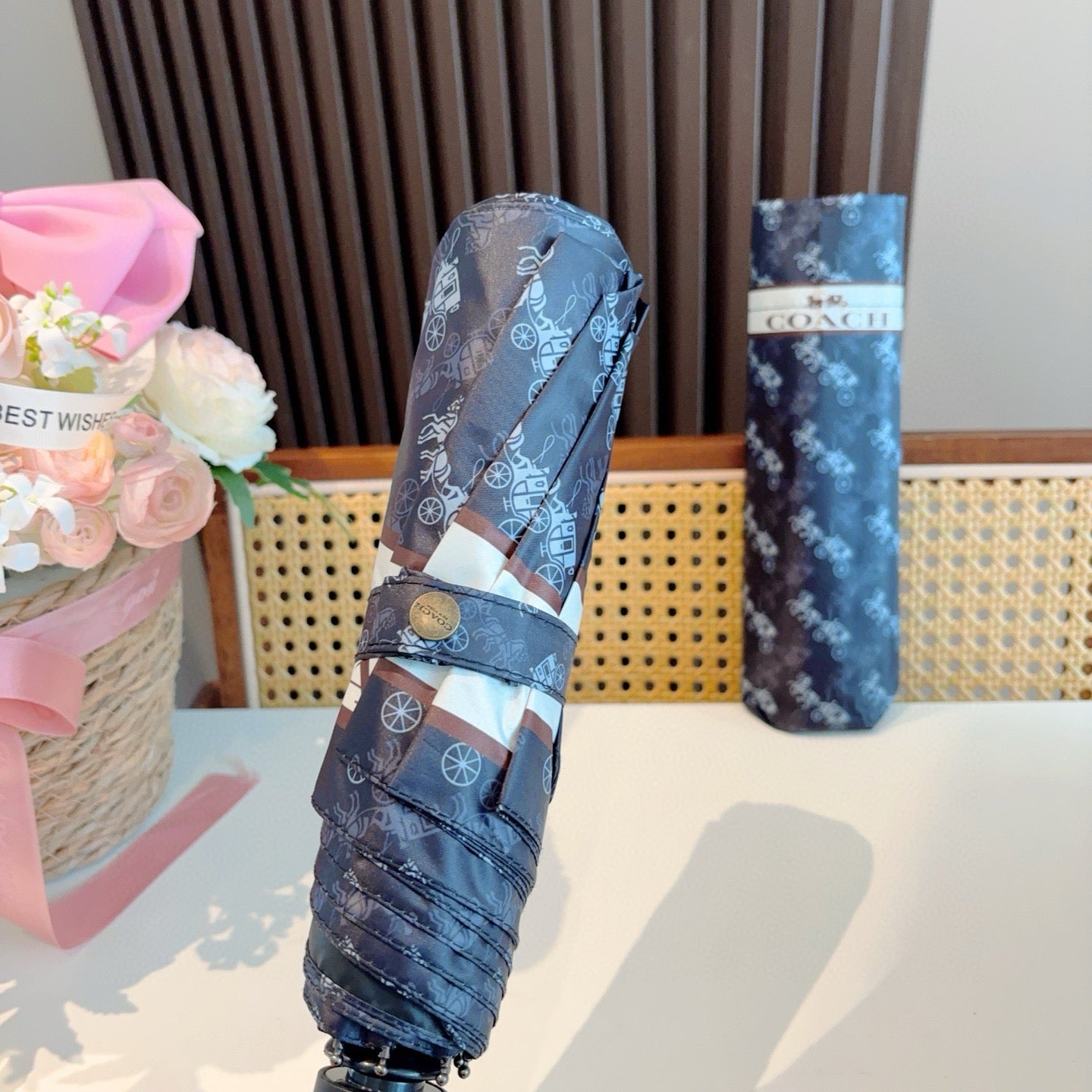 Summer new fully automatic folding umbrella for sunny weather
