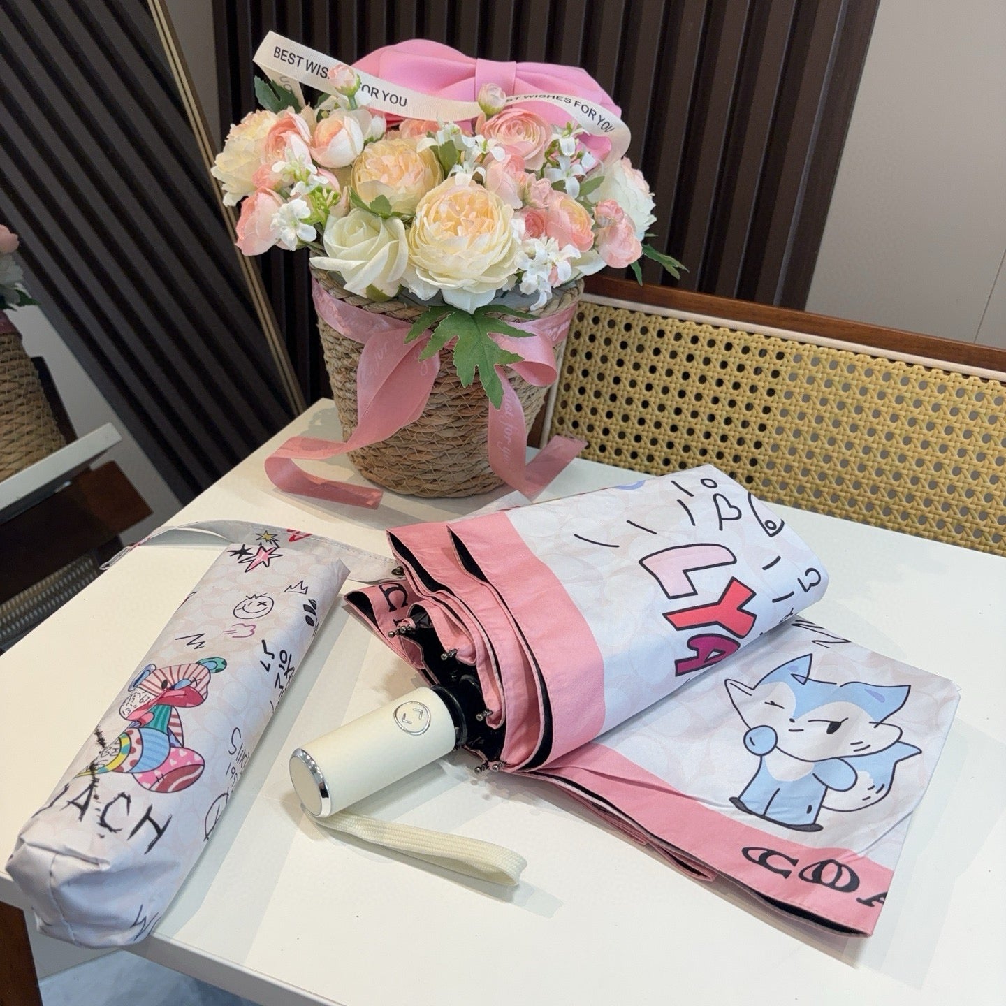 Summer new fully automatic folding umbrella for sunny weather