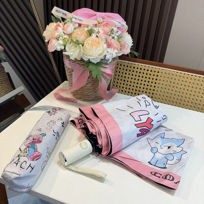 Summer new fully automatic folding umbrella for sunny weather