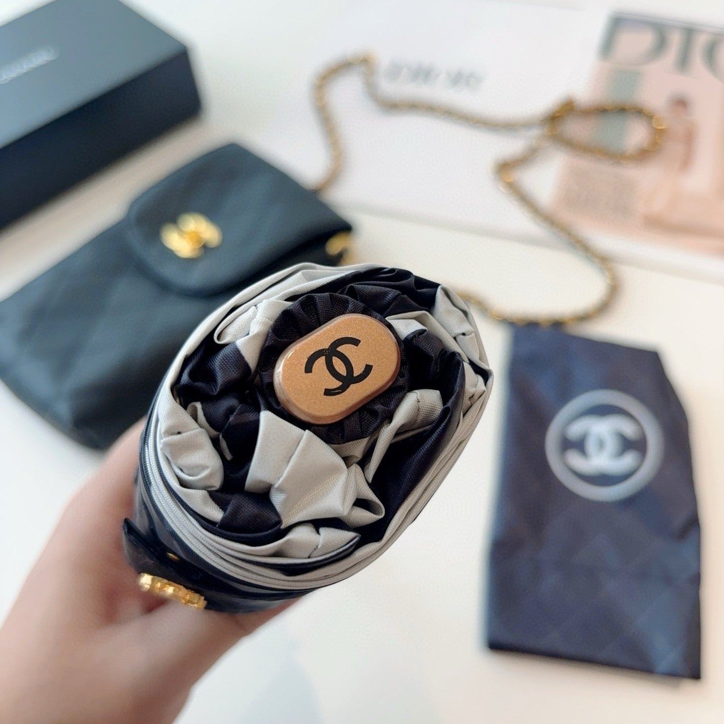 Splicing five fold compact design