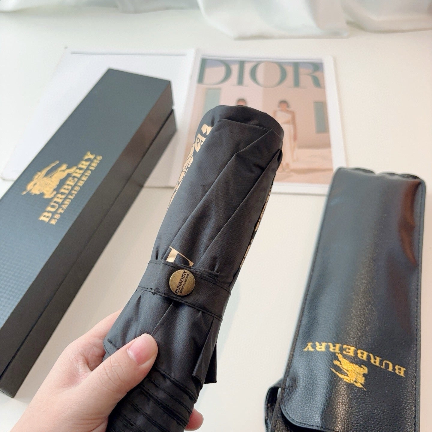 Summer new fully automatic folding umbrella for sunny weather