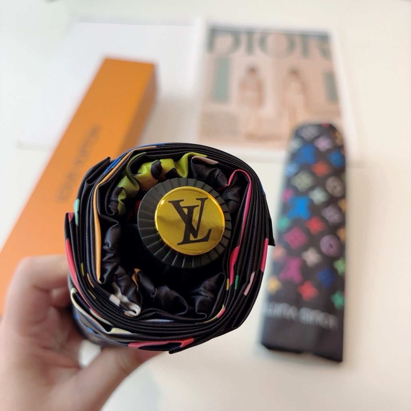 Triple fold automatic folding umbrella