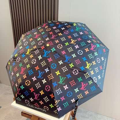Triple fold automatic folding umbrella