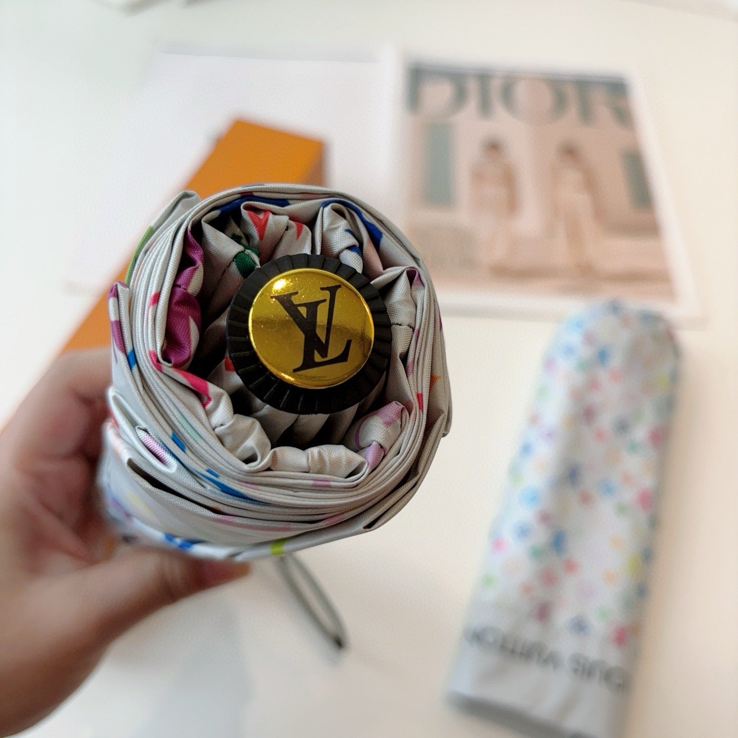 Triple fold automatic folding umbrella