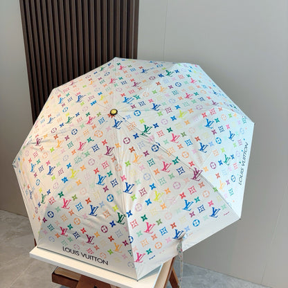 Triple fold automatic folding umbrella