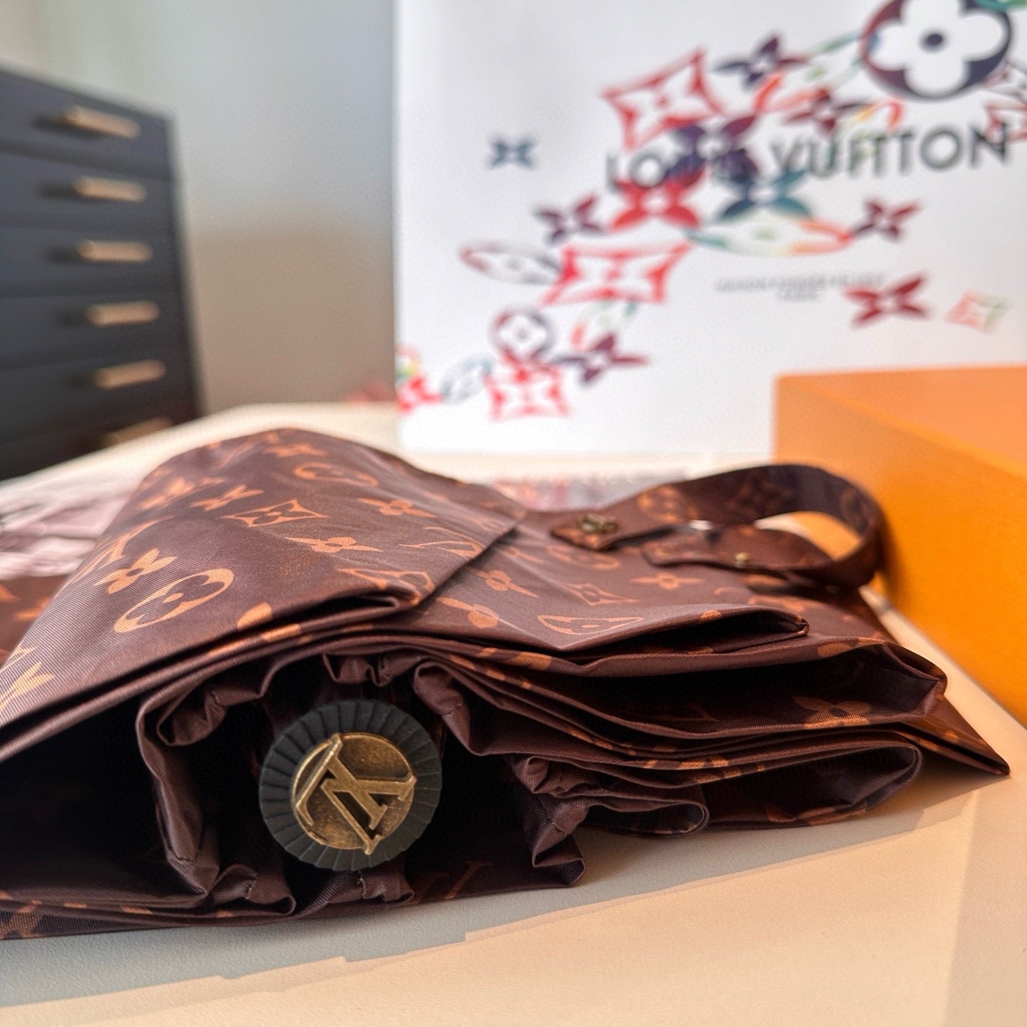 3-piece set of glass cups ➕ ballpoint pen ➕ Super wind resistant 8-bone sunny umbrella