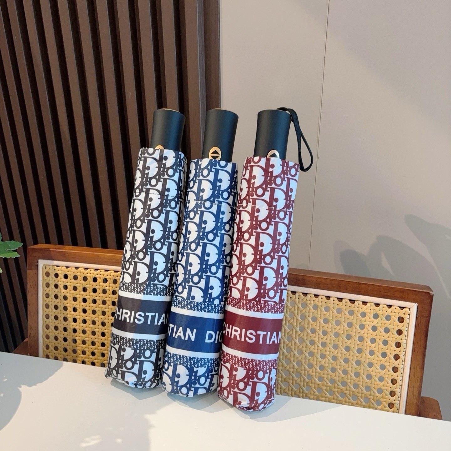 Triple fold automatic folding umbrella