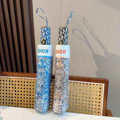 Triple fold automatic folding umbrella