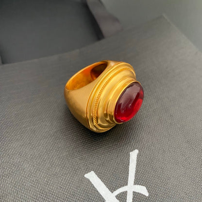 Vintage resin wide ring